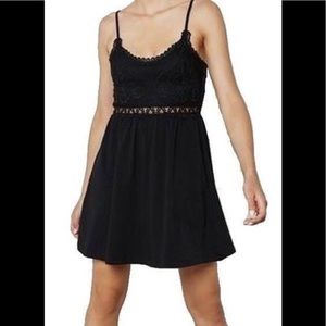 Topshop Black Lace Top Dress Size 6 (New)